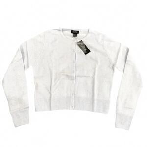 NEW FORTE CASHMERE women's cashmere cardigan in light purple